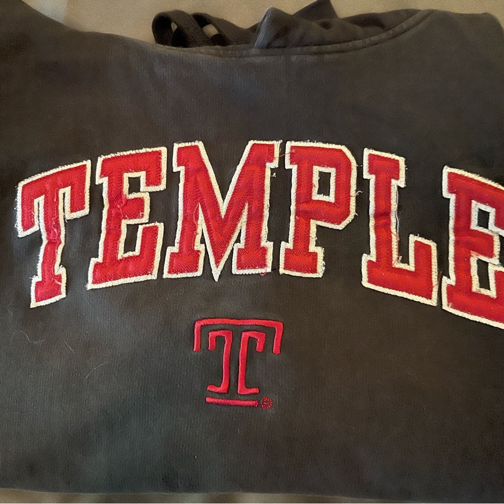 Size large Temple University Hoodie.